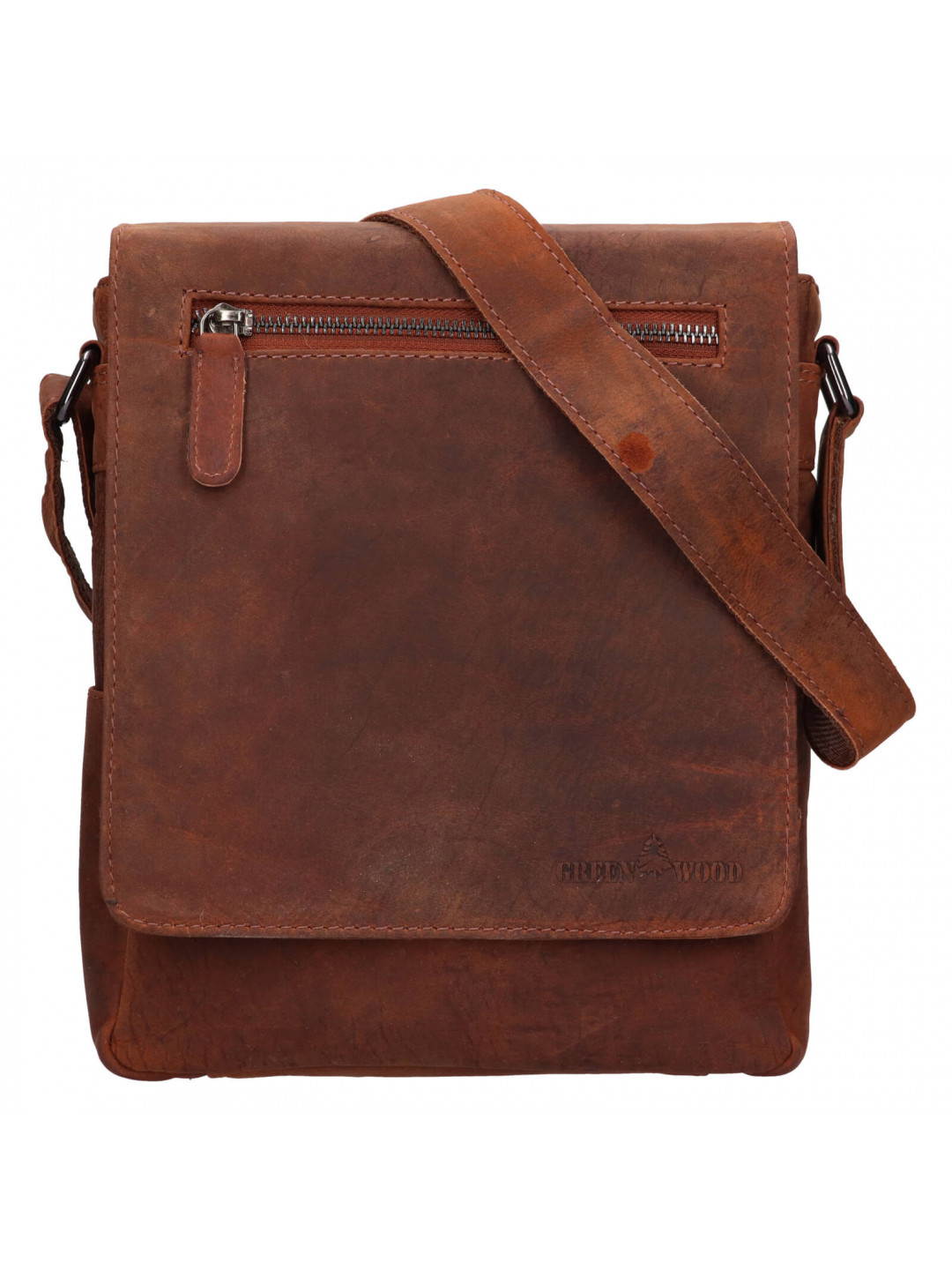 Pánská kožená taška přes rameno Greenwood Matthew – hnědá